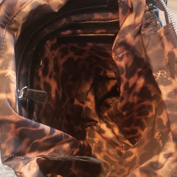 B. Makowsky black metallic suede purse - Picture 7 of 8